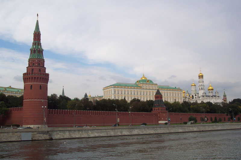 Blick vom anderen Moskwa-Ufer
