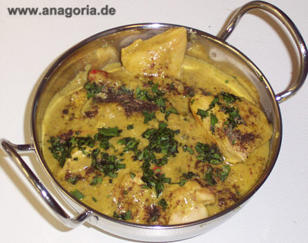 Hühner-Pistazien-Curry (indisch)