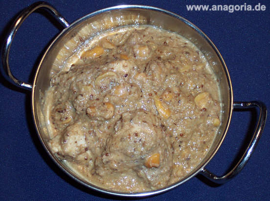 Hühnercurry mit Cashews (indisch)